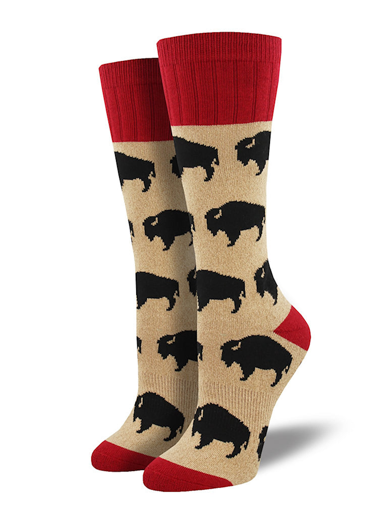 Buffalo Bison Toasty Wms Socks Cats Like Us