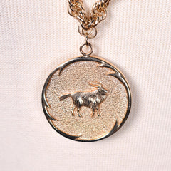 Capricorn Medallion Necklace