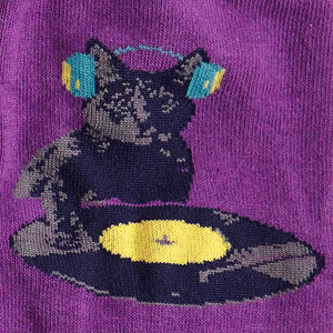 Cat Scratch DJ Crew Socks Cats Like Us