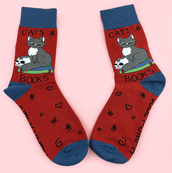 Cats & Books Socks Cats Like Us