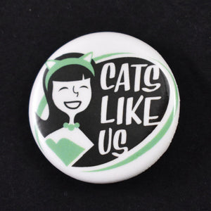 Cats Like Us Logo Button Pin Cats Like Us