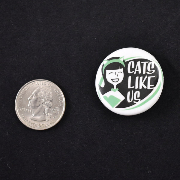 Cats Like Us Logo Button Pin Cats Like Us