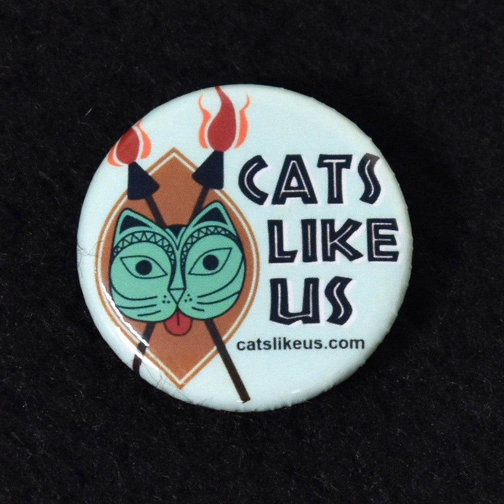 Cats Like Us Tiki Cat Button Cats Like Us