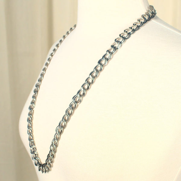 Chunky Silver Chain Necklace Cats Like Us