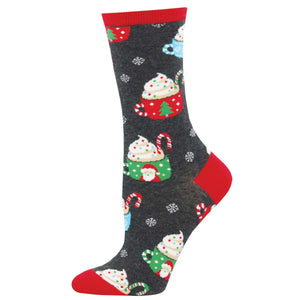 Cocoa Hot Choc Christmas Socks Cats Like Us