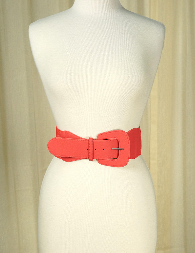 Coral Pinup Cinch Belt Cats Like Us