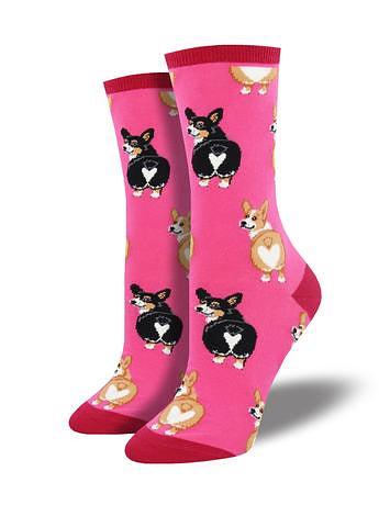 Corgi Butt Heart Socks Cats Like Us