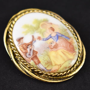 Courting Couple Cameo Brooch Cats Like Us