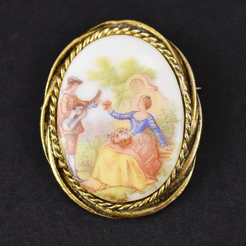 Courting Couple Cameo Brooch Cats Like Us