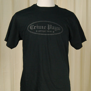Crime Pays Logo T Shirt Cats Like Us