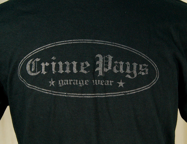 Crime Pays Logo T Shirt Cats Like Us