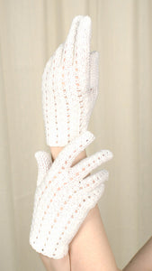 Crocheted Short Vintage Gloves Cats Like Us