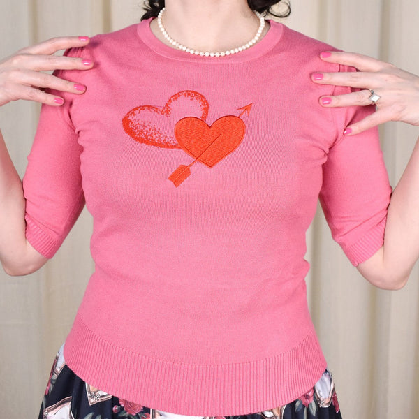 Cupid Hearts Pullover Sweater Cats Like Us