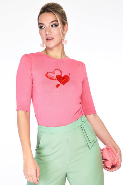 Cupid Hearts Pullover Sweater Cats Like Us