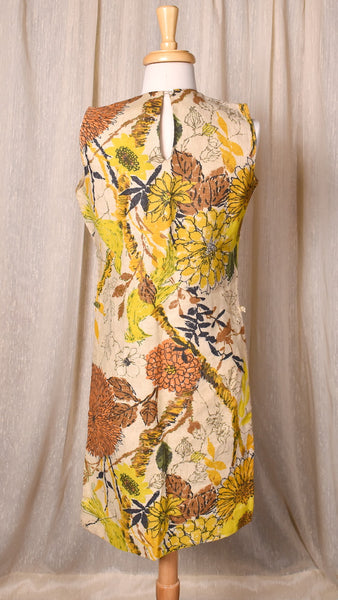 1960s Artsy Bird Tunic Top