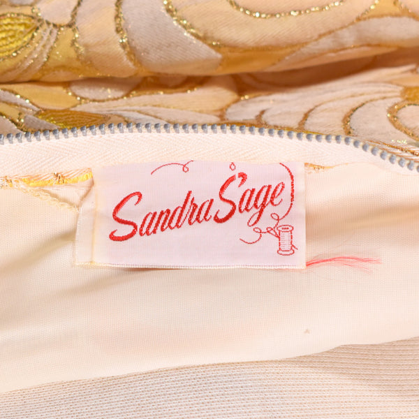 1960s Quilted Gold Swirl Coat