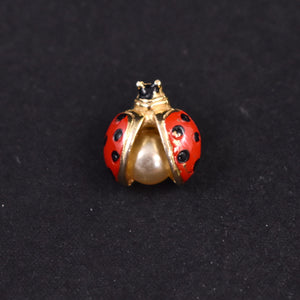 Tiny Lady Bug Lapel Tack Pin