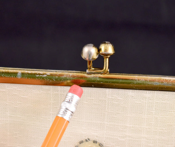 1960s Vinyl Sequin Clutch Bag