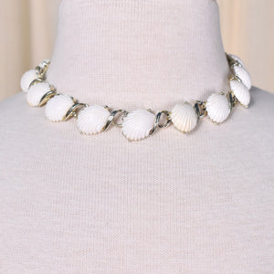 White Shell Thermoset Necklace