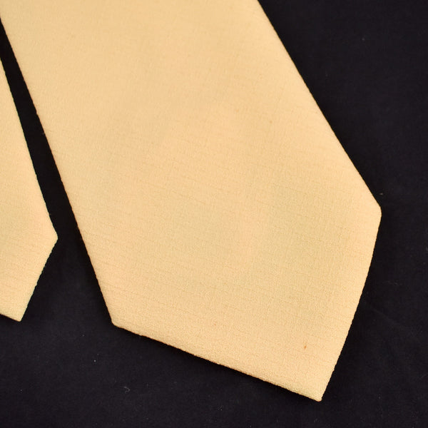 1970s Yellow Textured Tie