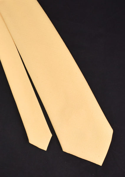 1970s Yellow Textured Tie