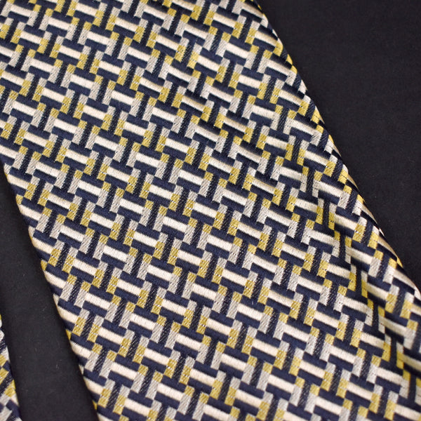 1980s Cardin Silk Pillar Design Tie