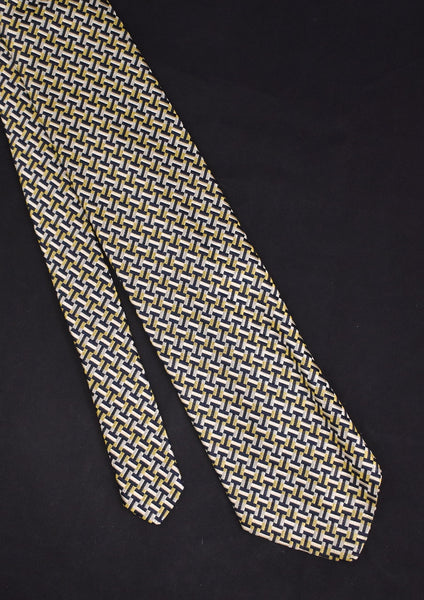 1980s Cardin Silk Pillar Design Tie