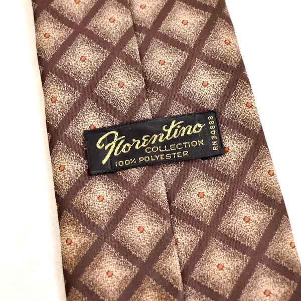 1960s Brown Squares Tie