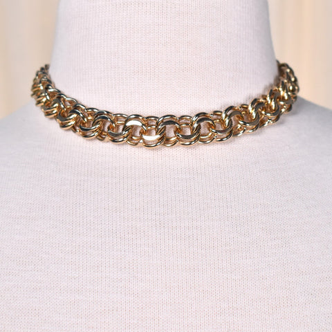 Chunky Chain Kitty Collar Coker Necklace