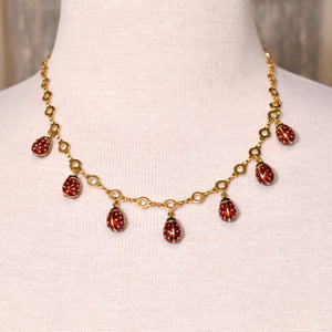 Joan Rivers Lady Bug Charm Necklace