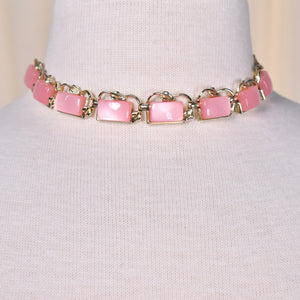 Pink Moon Glow Thermoset Necklace