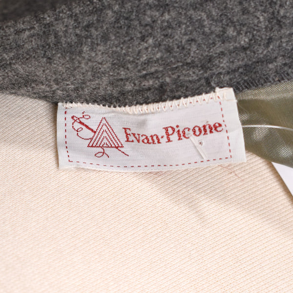 1970s Gray Wool A-line Pleat Skirt