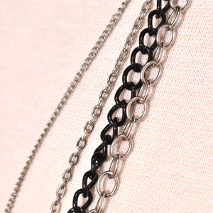 Heavy Metal 4 Strand Chain Necklace