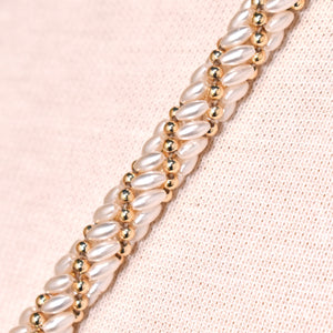 Coro Twisted Seed Pearl Necklace