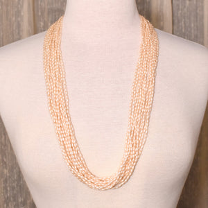 NWT 12 Strand Seed Pearl Necklace