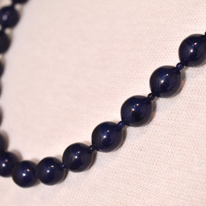 NWT Navy Blue & Black Bead Necklace