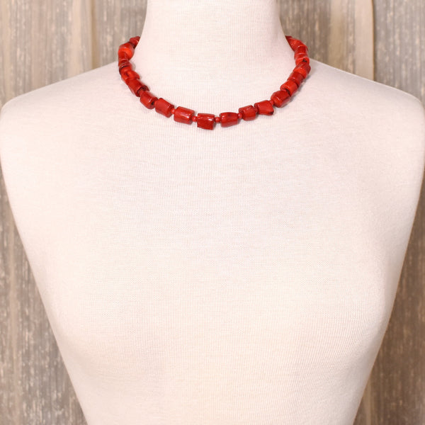 Red Jade Stone Strength Necklace