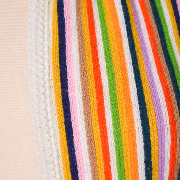 1970s Colorful Striped Sweater Vest