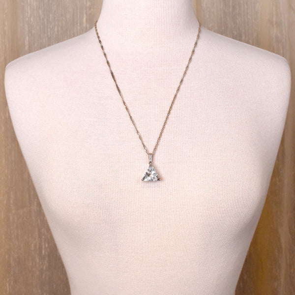 925 Triangle Cut Necklace