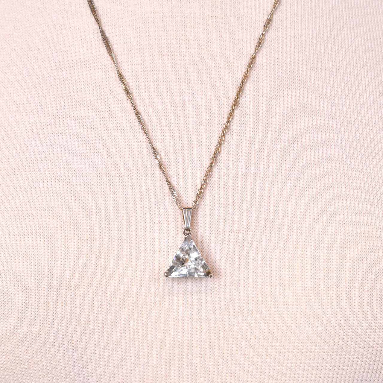 925 Triangle Cut Necklace