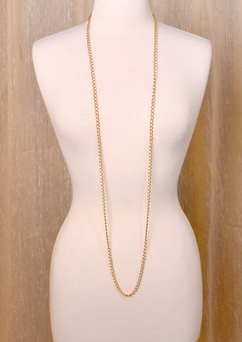 Vendome Extra Long Gold Chain Necklace