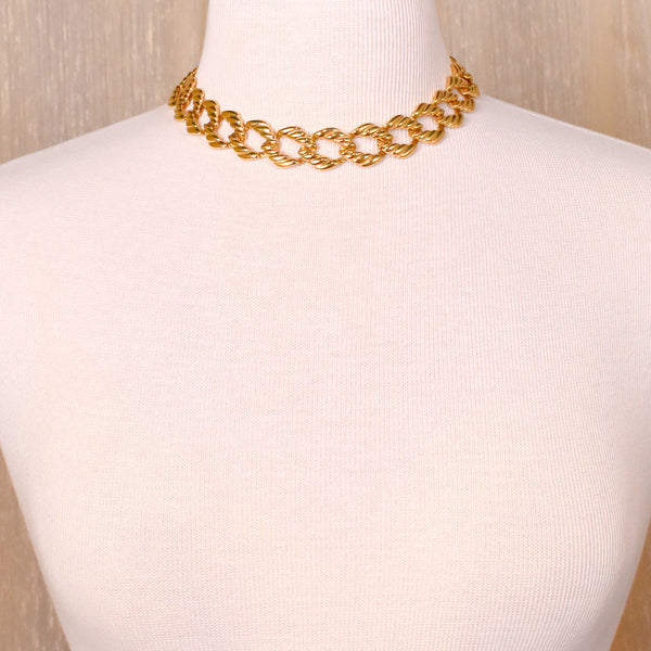 Napier Gold Chunky Necklace & Bracelet Set