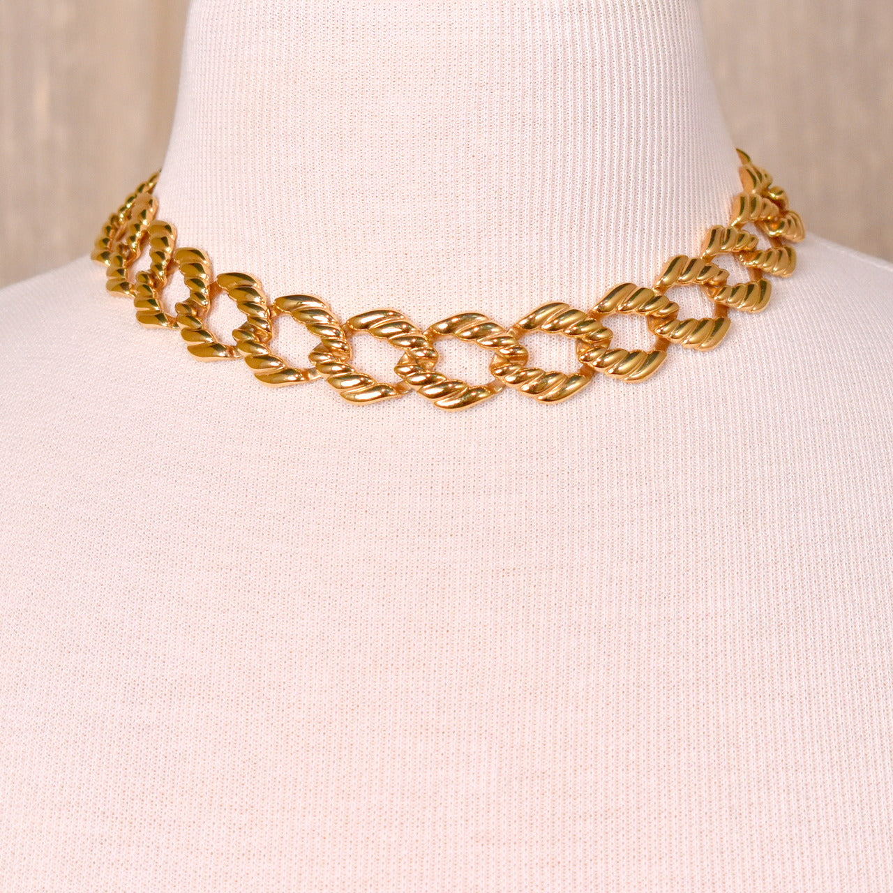 Napier Gold Chunky Necklace & Bracelet Set