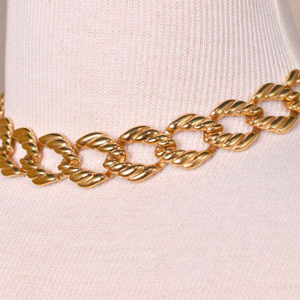 Napier Gold Chunky Necklace & Bracelet Set