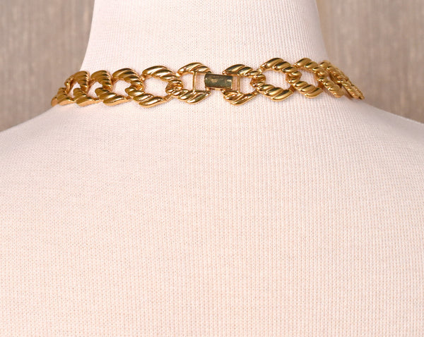 Napier Gold Chunky Necklace & Bracelet Set