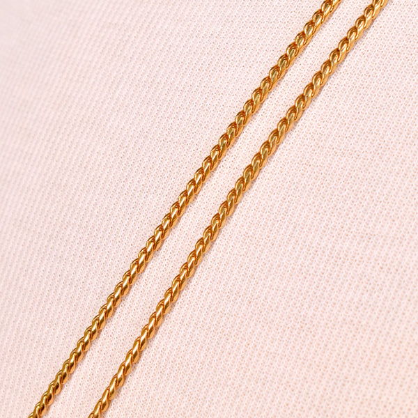 Trifari Extra Long Gold Chain Necklace