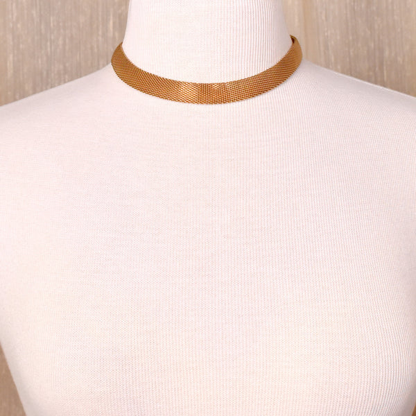 Gold Mesh Necklace