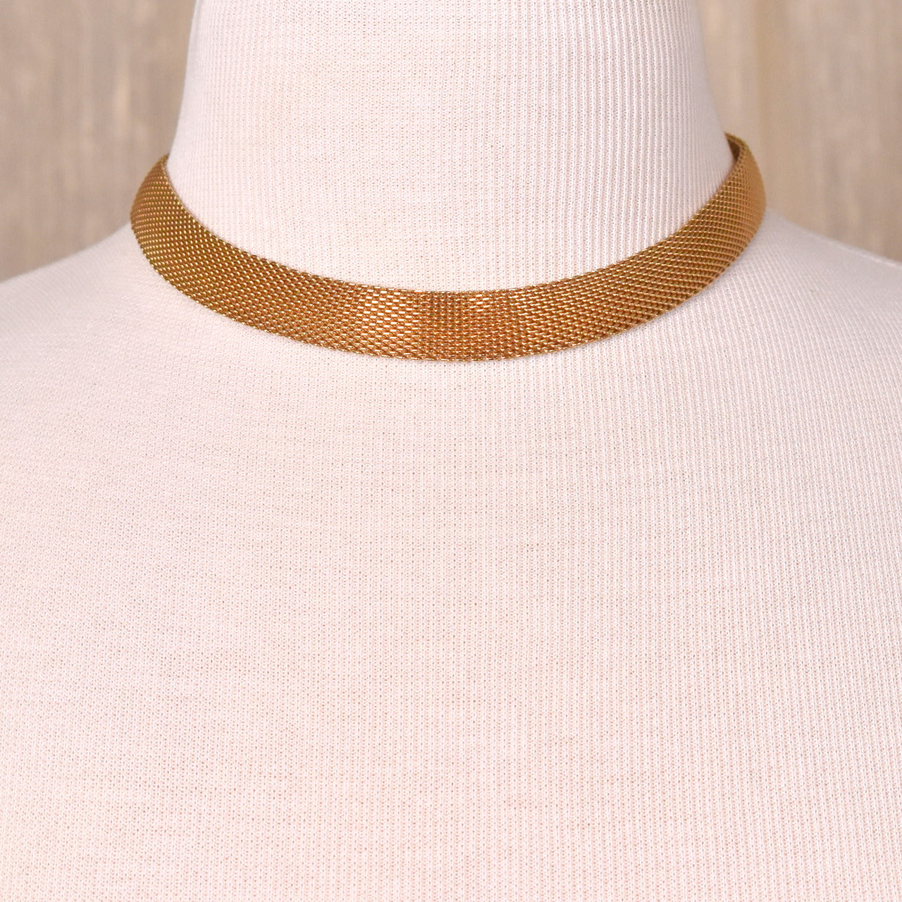 Gold Mesh Necklace