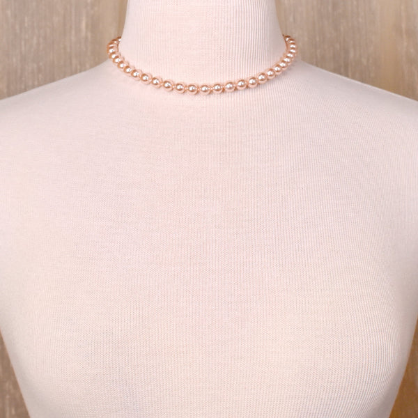 NWT Marvella Pink Pearl Necklace & Brac Set