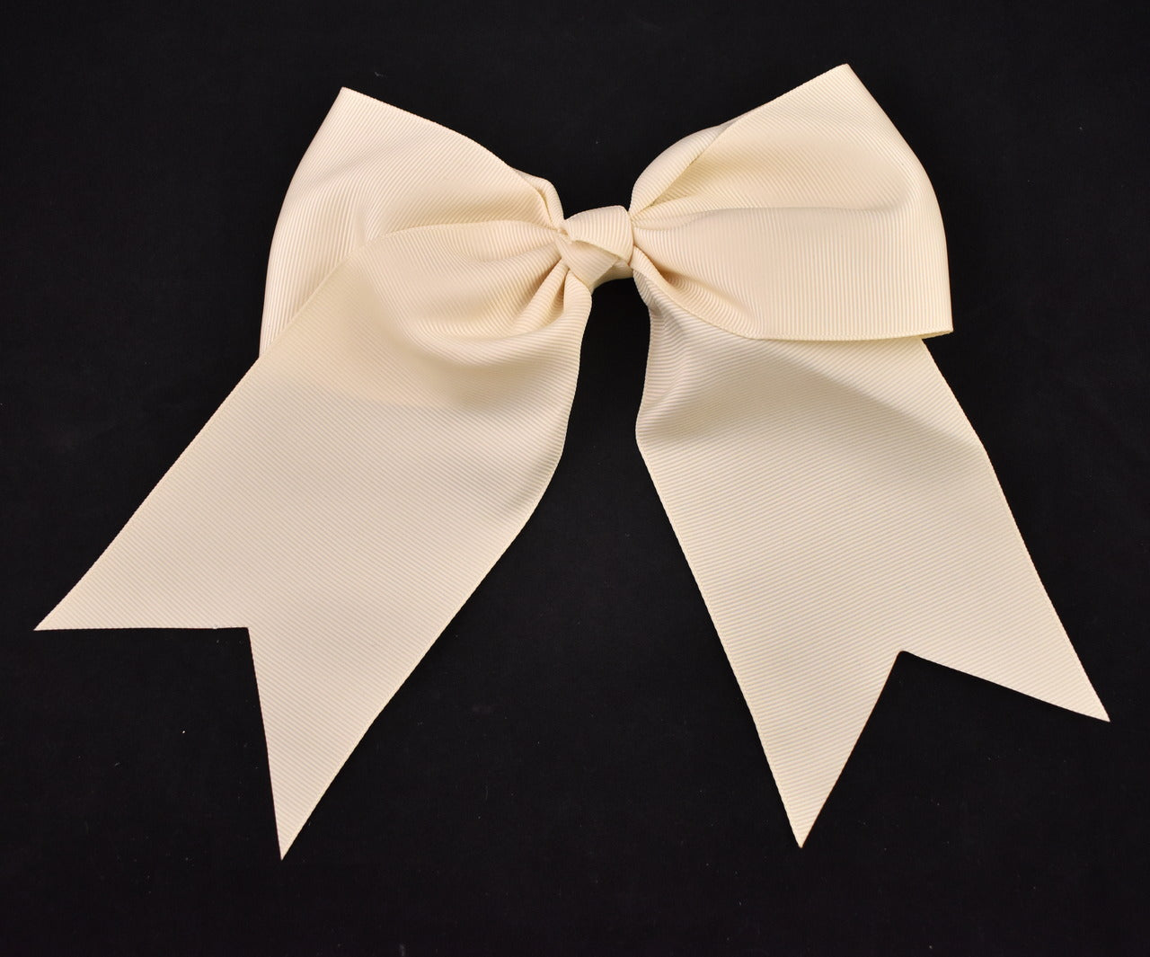 Cream Grosgrain Hair Bow